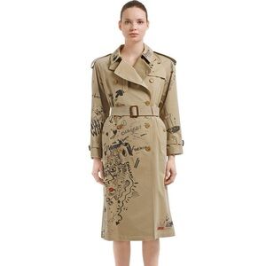 Burberry doodle trench coat